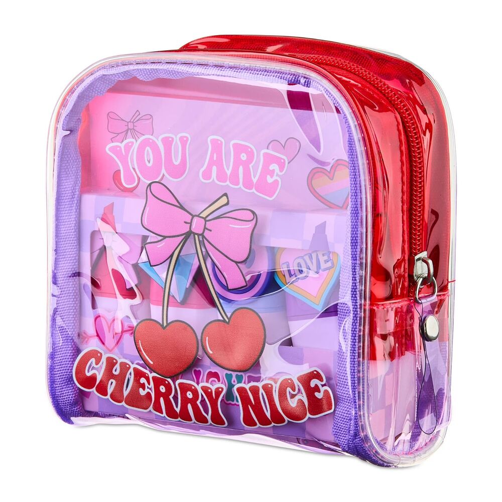 You are Cherry Nice Purple and Red Pouch Gift Set notepad 4 marker pens NWT - Picture 5 of 5